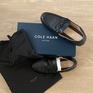Cole Haan, Loafers/Drivers, Black Leather